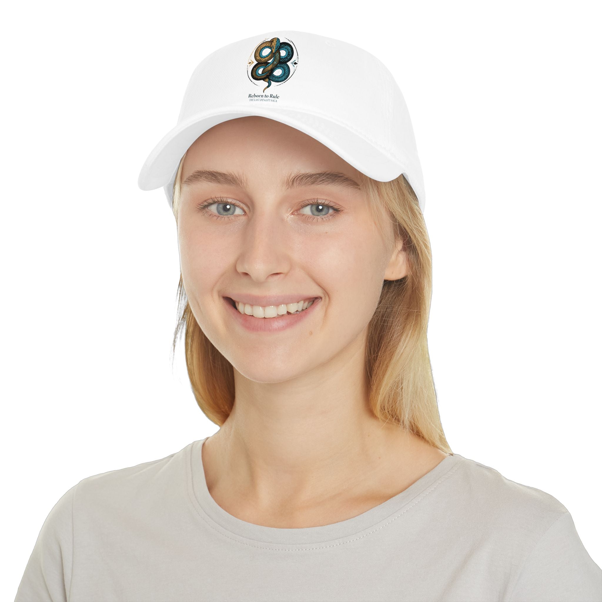 Low Profile Baseball Cap — Nautical Serpent Logo Hat (The Story in Knots)