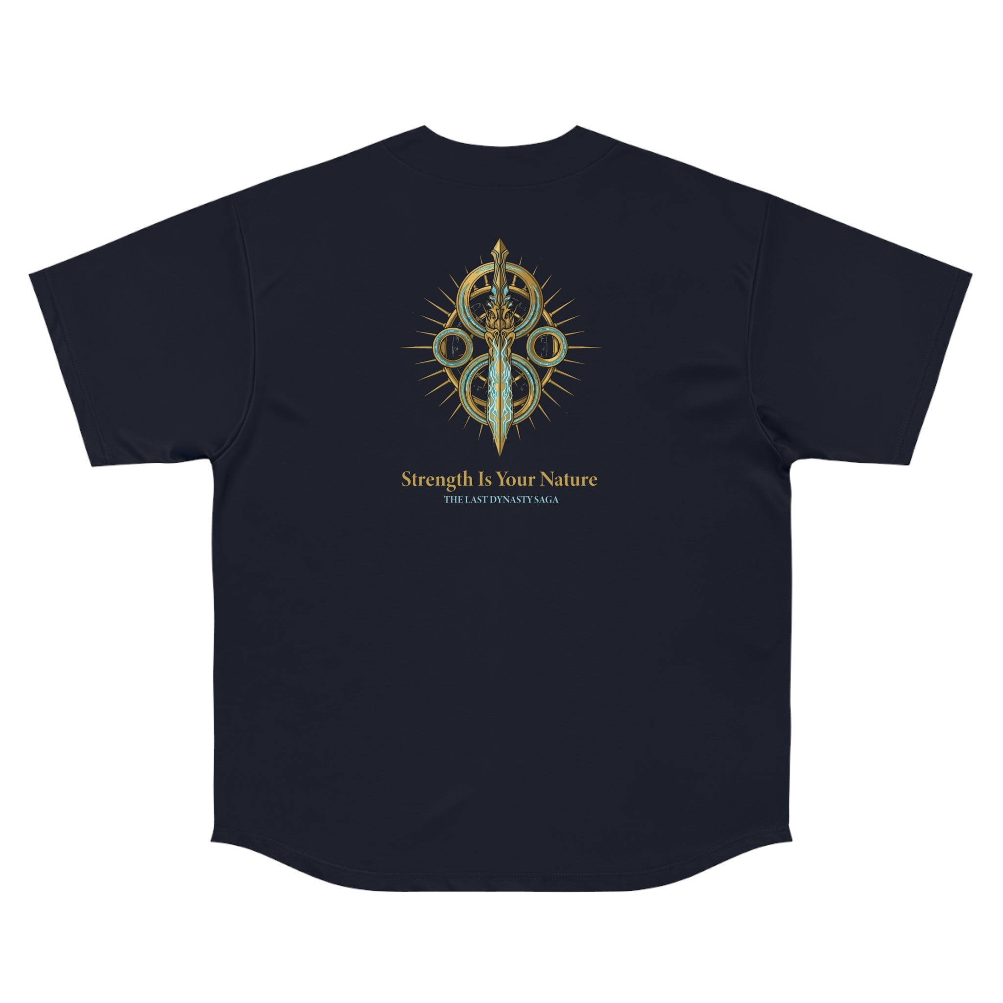 Egyptian Pharaoh Baseball Jersey – Ancient Hieroglyphic Ankh Design