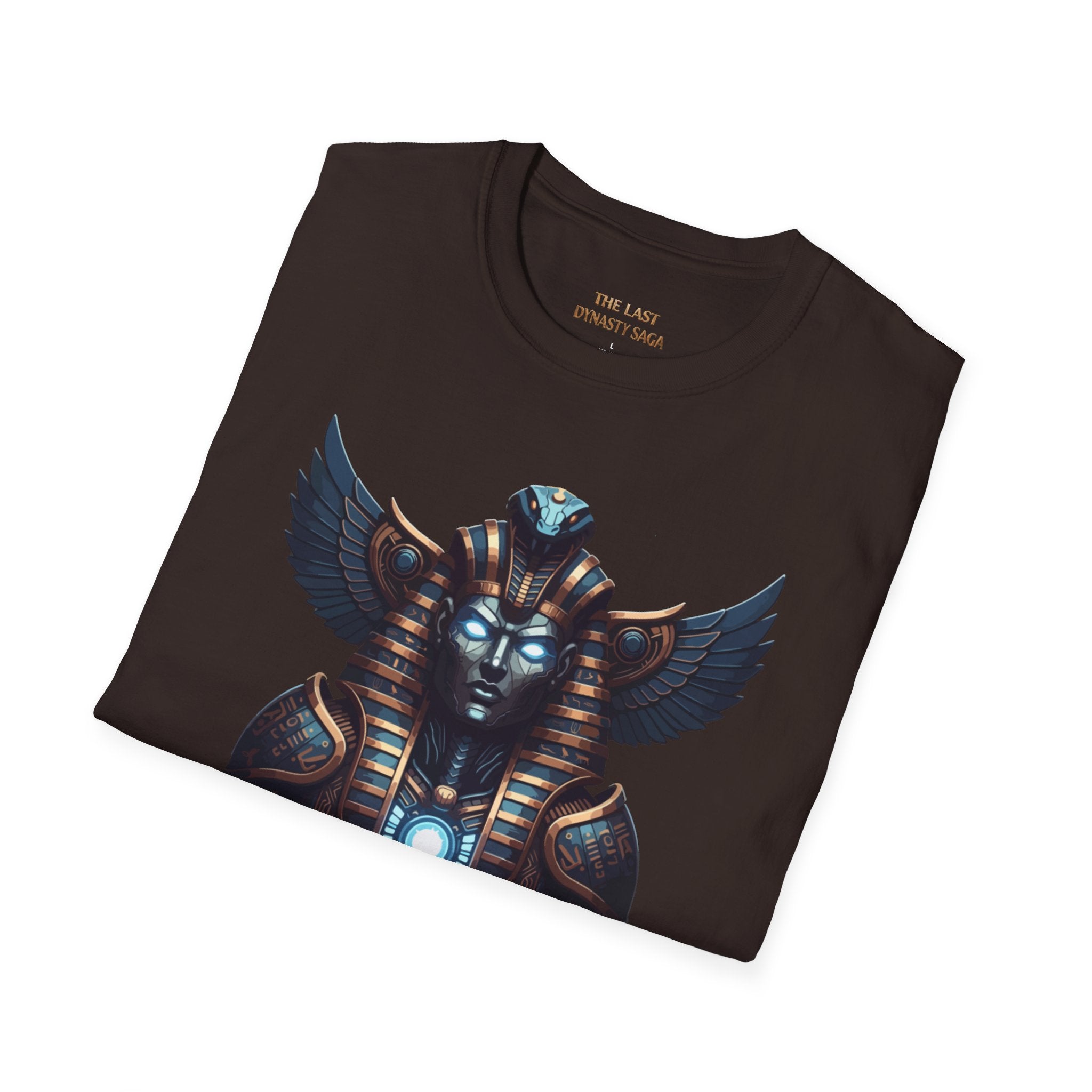 Egyptian Pharaoh Chest & Serpent Back T-Shirt — "This Is Your Awakening / Endless Power"