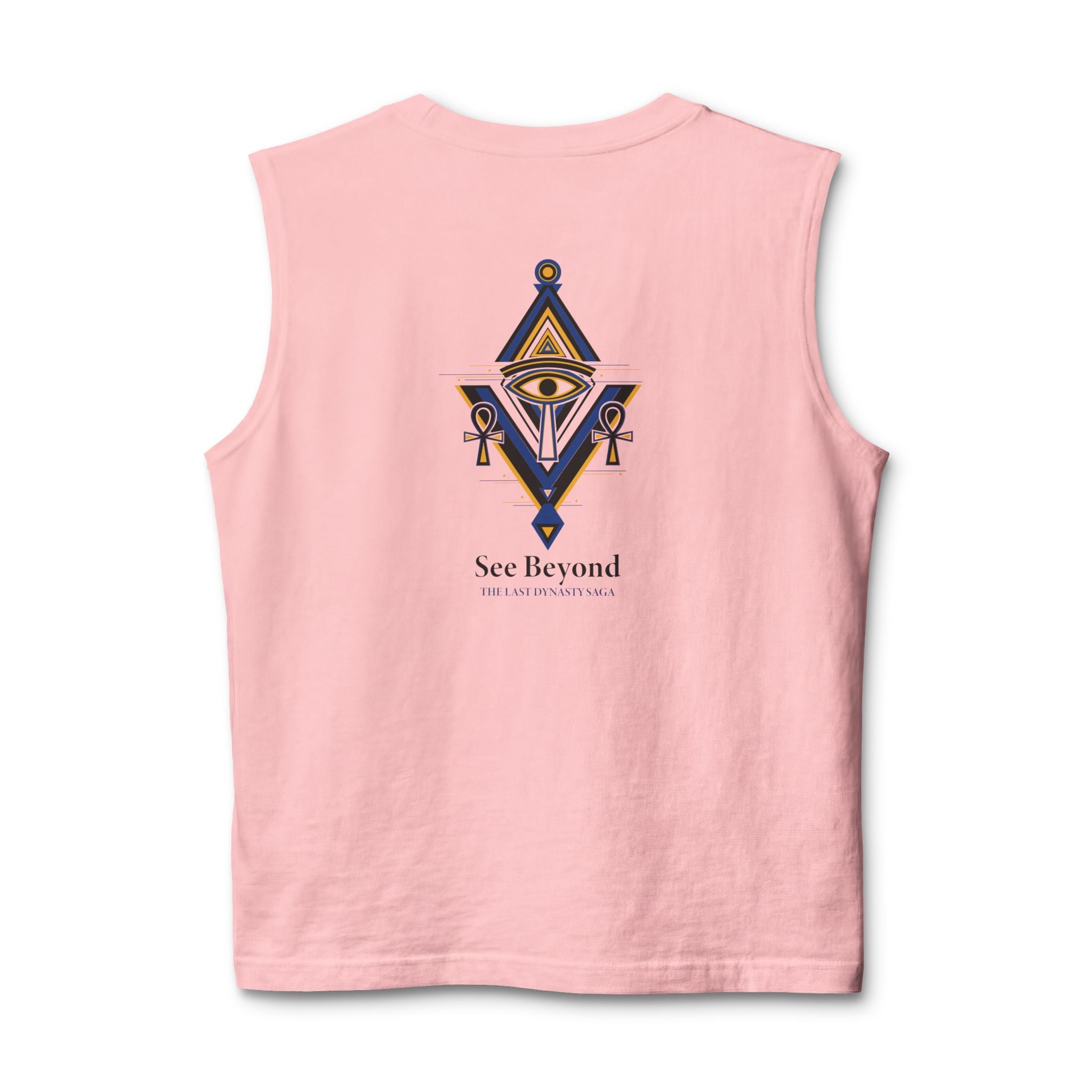 Egyptian Scarab Muscle Tank — "This Is Your Awakening" Mystical Graphic