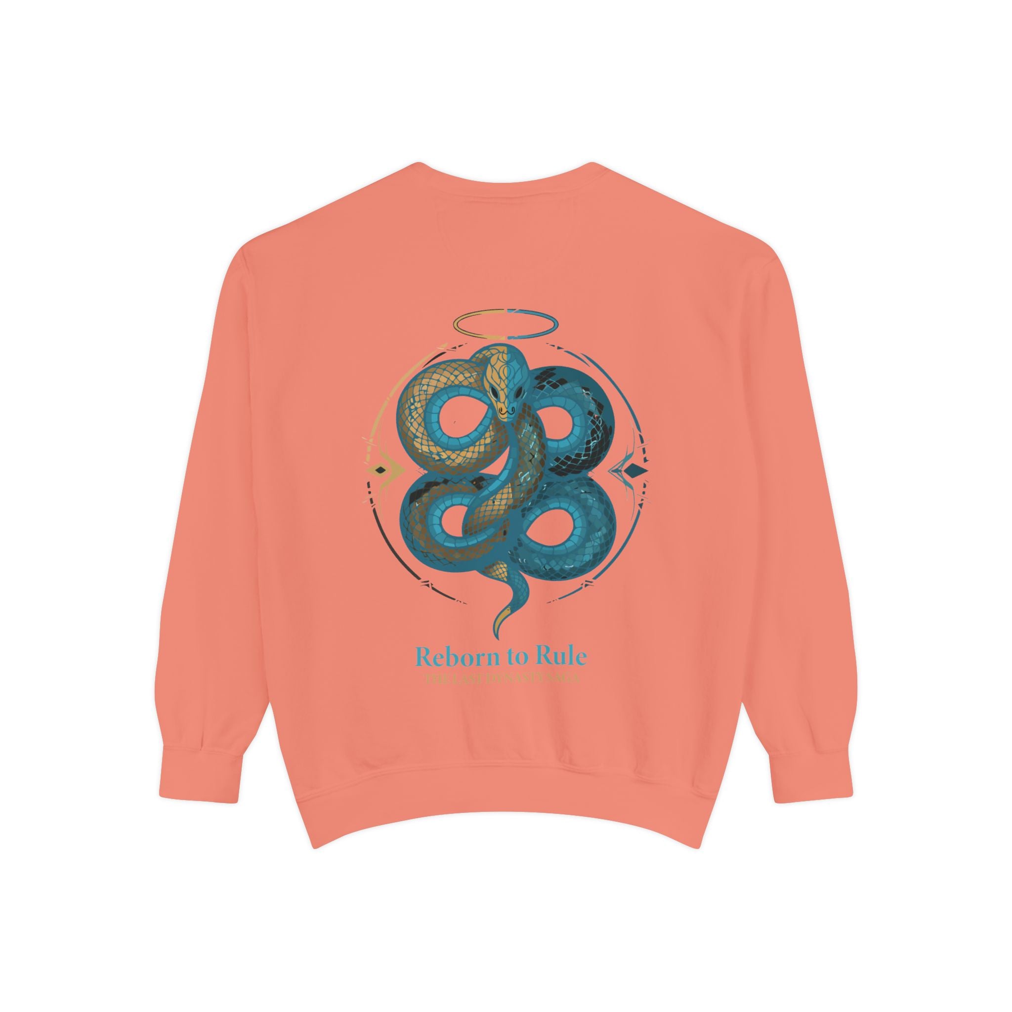 Snake Emblem Sweatshirt — "Reborn to Rule" Graphic Crewneck