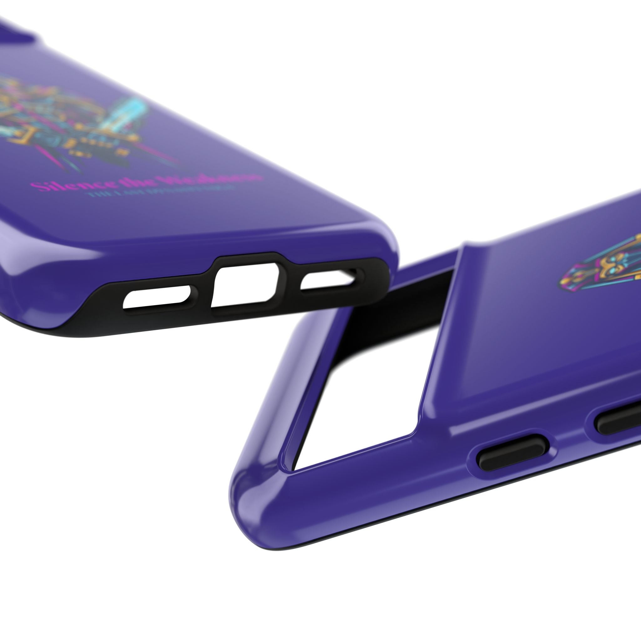 Phone Case — Neon Pharaoh Dual Swords "Silence the Weakness"