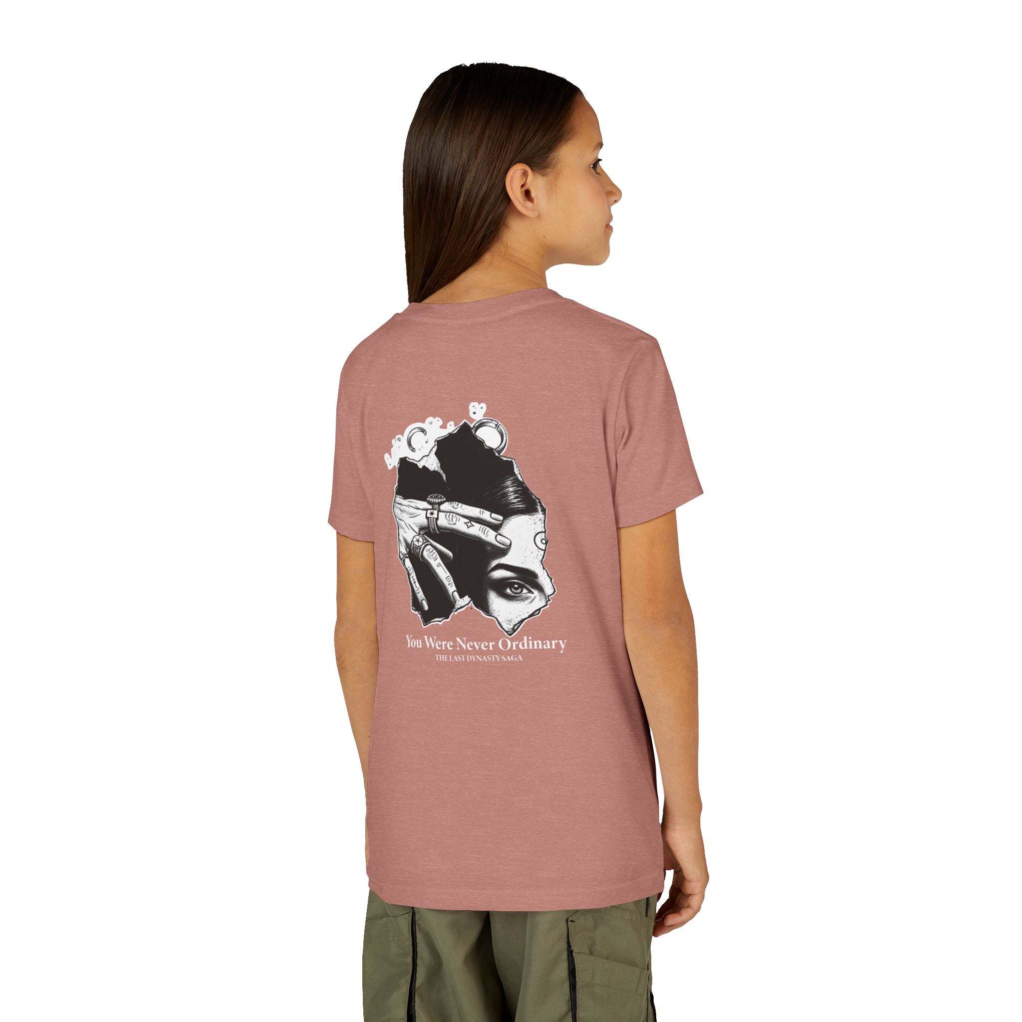 Youth Graphic Tee — THE SAGA Compass & Abstract Hero&