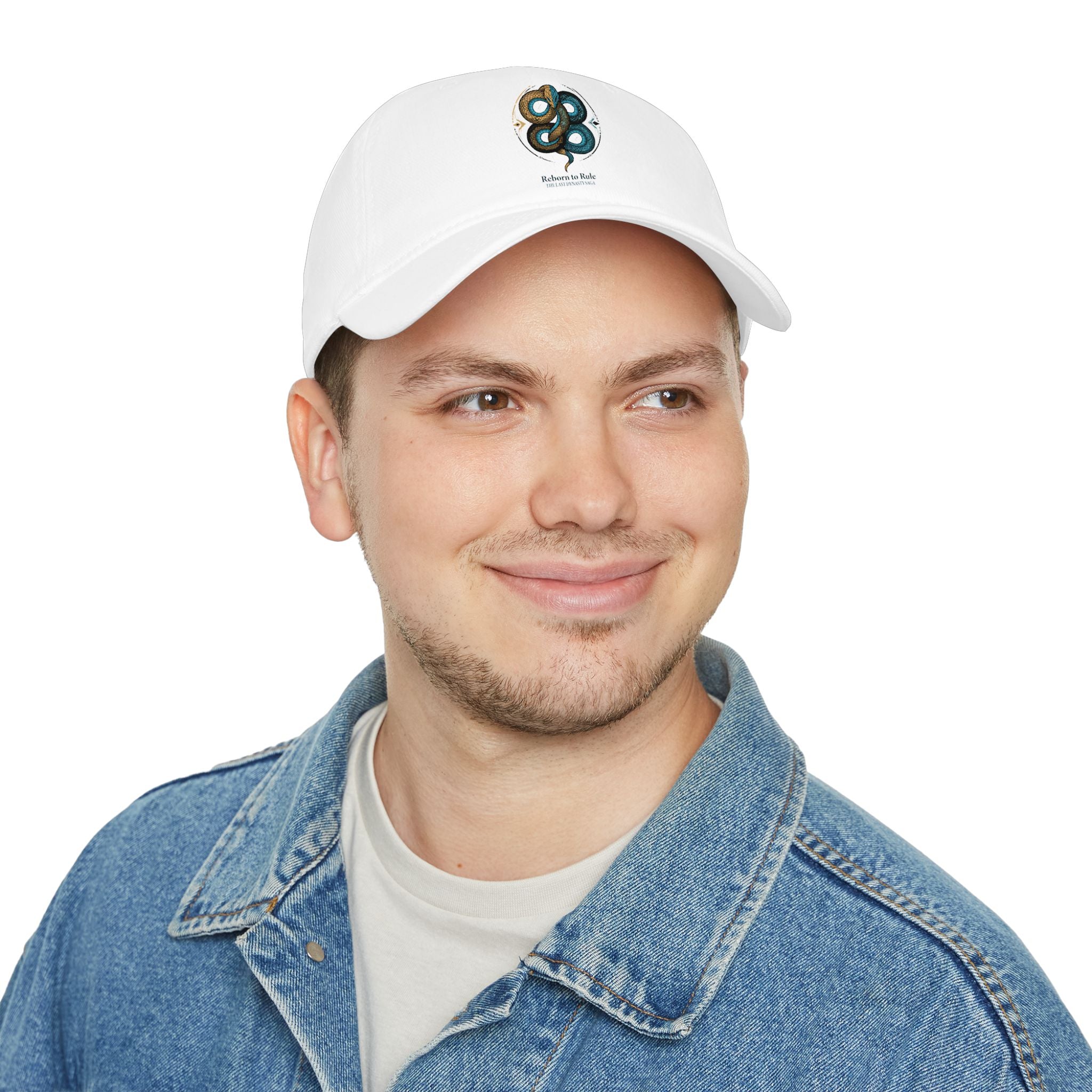 Low Profile Baseball Cap — Nautical Serpent Logo Hat (The Story in Knots)