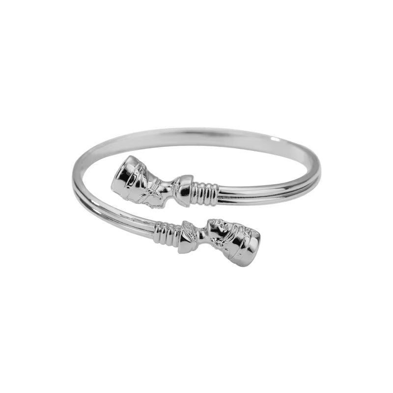Nefertiti Cuff Bracelet Stainless Steel – Pharaoh’s Muse