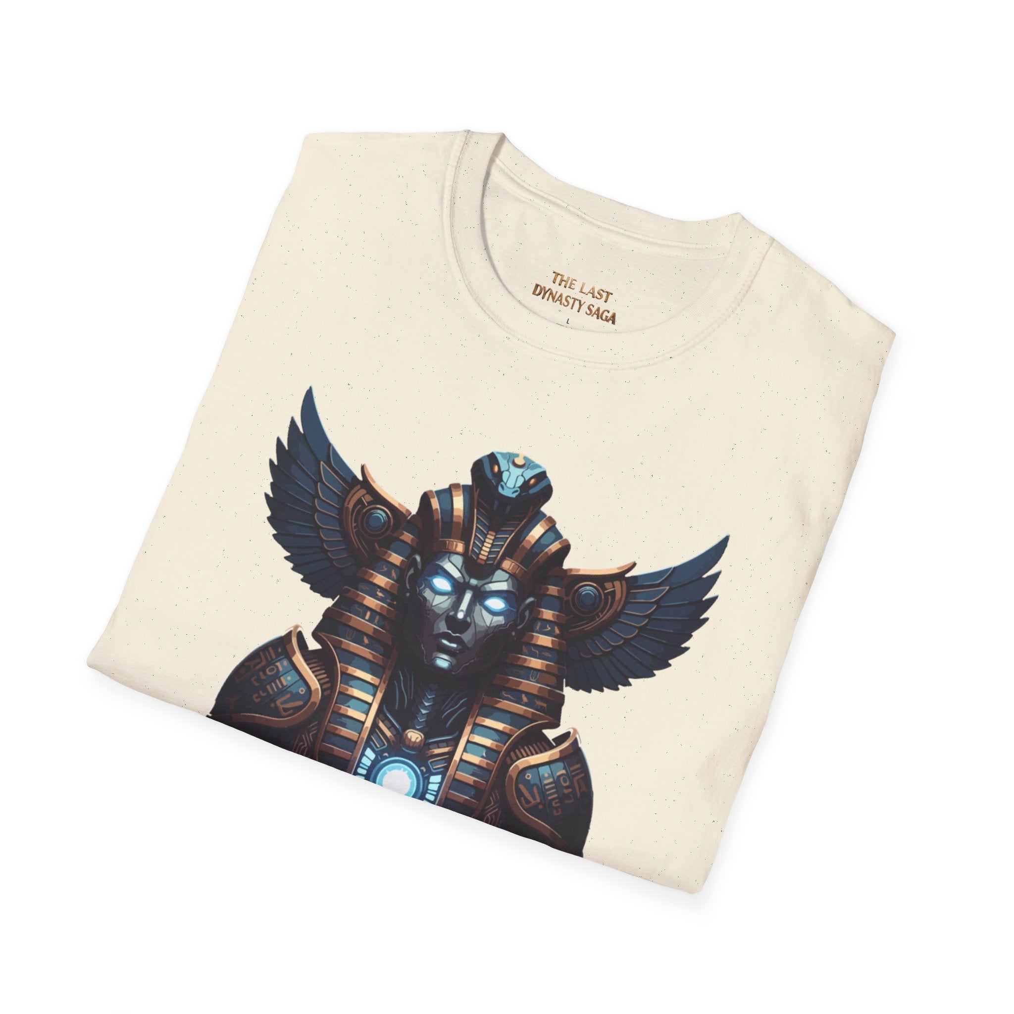 Egyptian Pharaoh Chest & Serpent Back T-Shirt — "This Is Your Awakening / Endless Power"