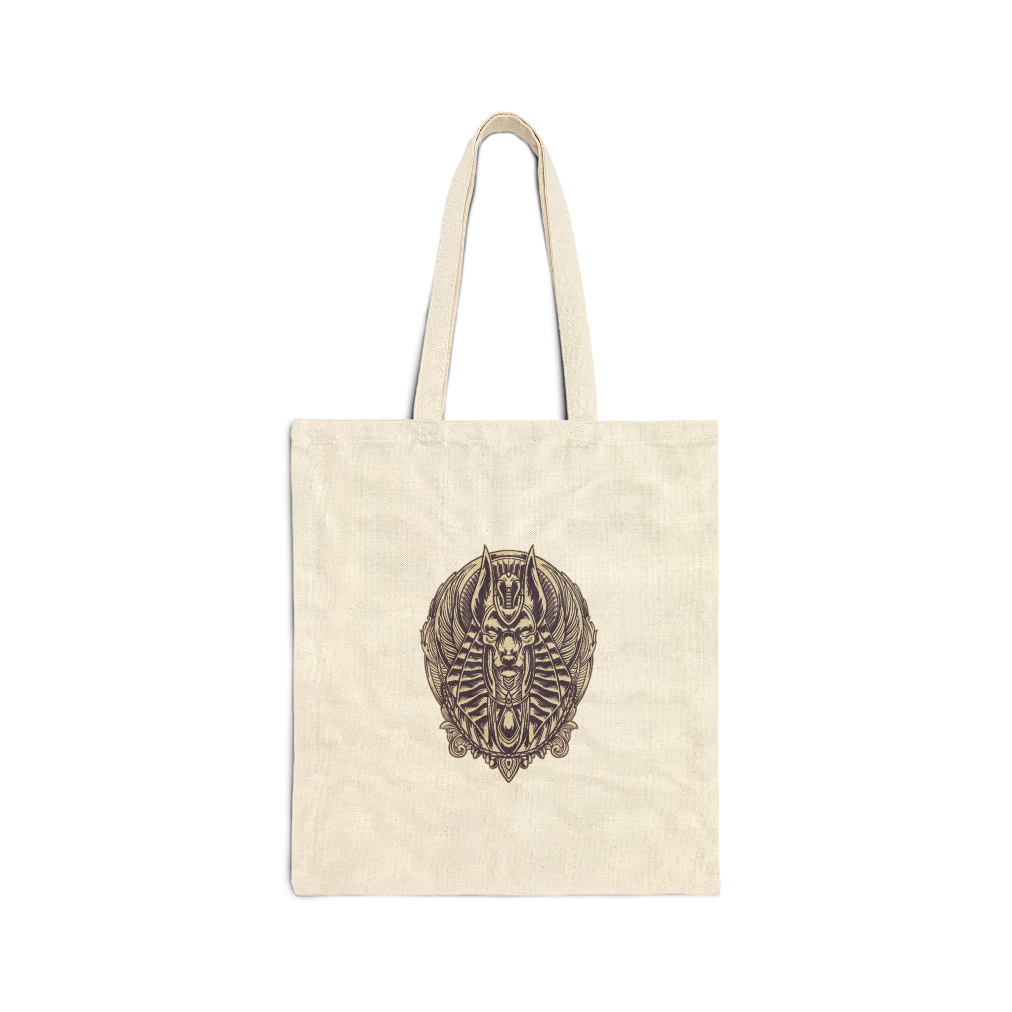 Canvas Tote Bag — Geometric Musical Horse & Intricate Mandala Horse Art