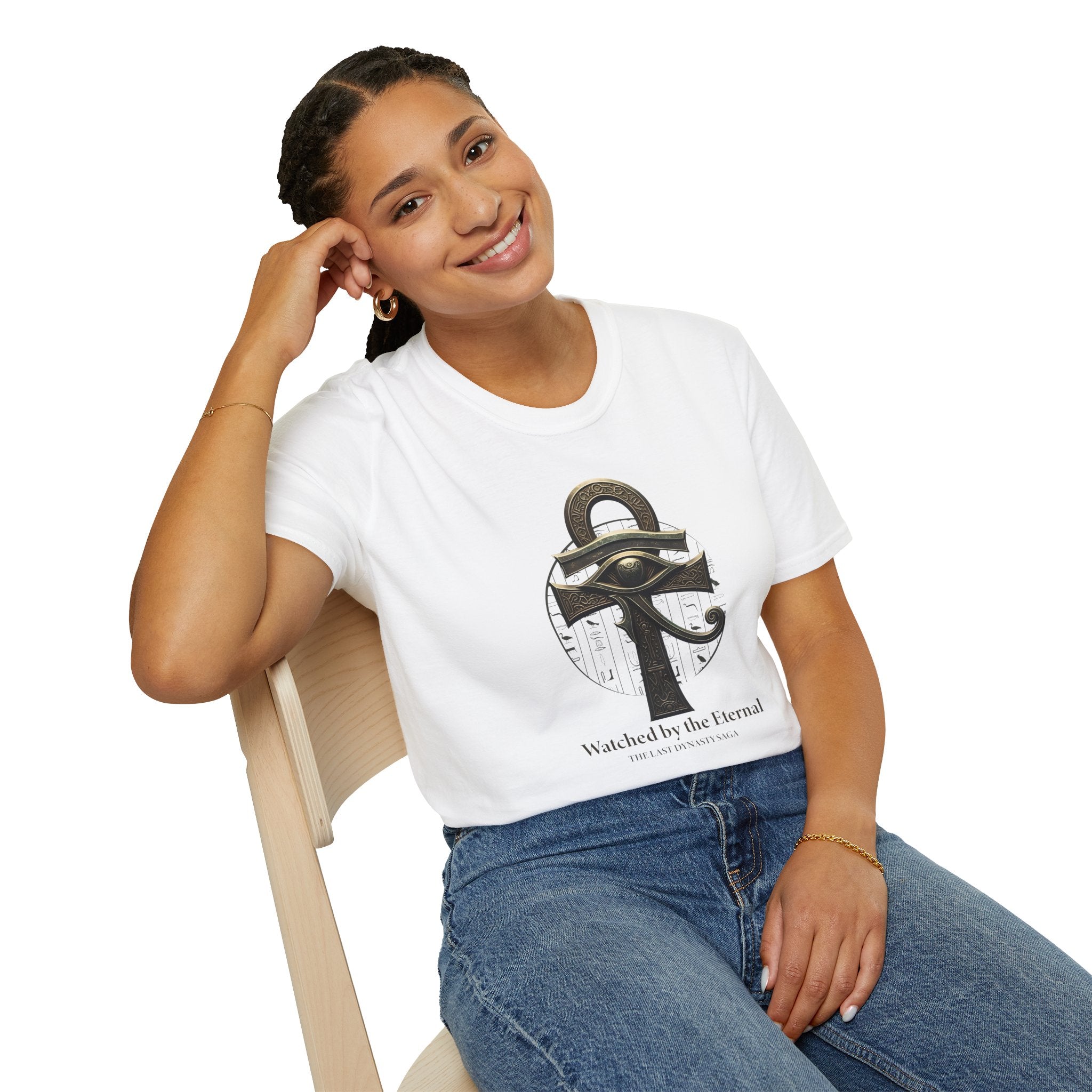 Eye of Ra T-Shirt — "Watched by the Eternal" Egyptian Guardian Graphic Tee