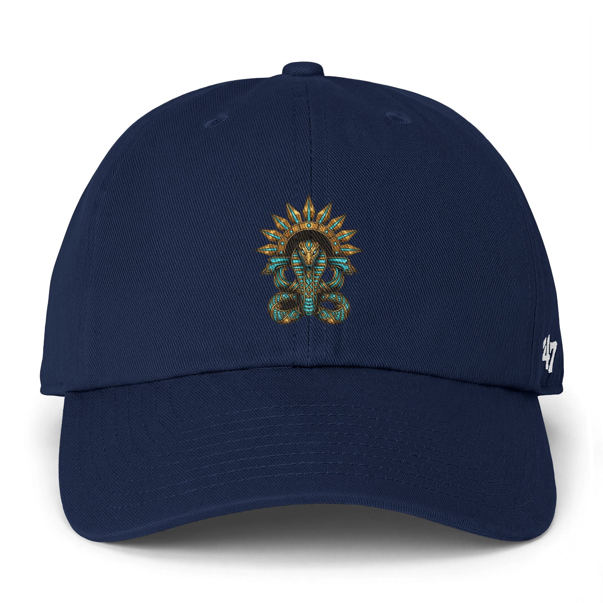 Embroidered Serpent Sun-disc Cap — Clean Up Cap