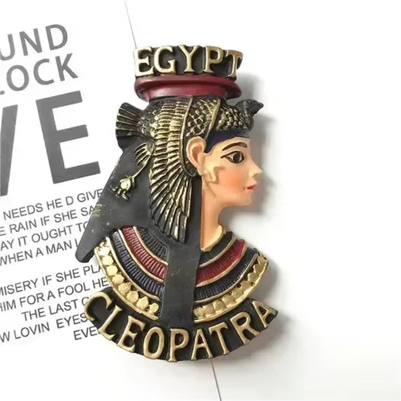 Egyptian Pharaoh & Anubis Fridge Magnet Resin Souvenir Decorative Accent
