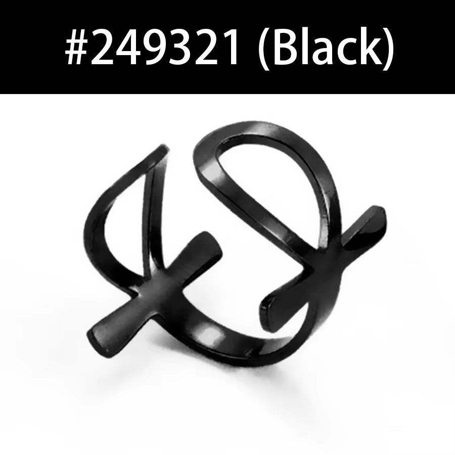 The Wrapped Ankh Open Band Symbol Ring