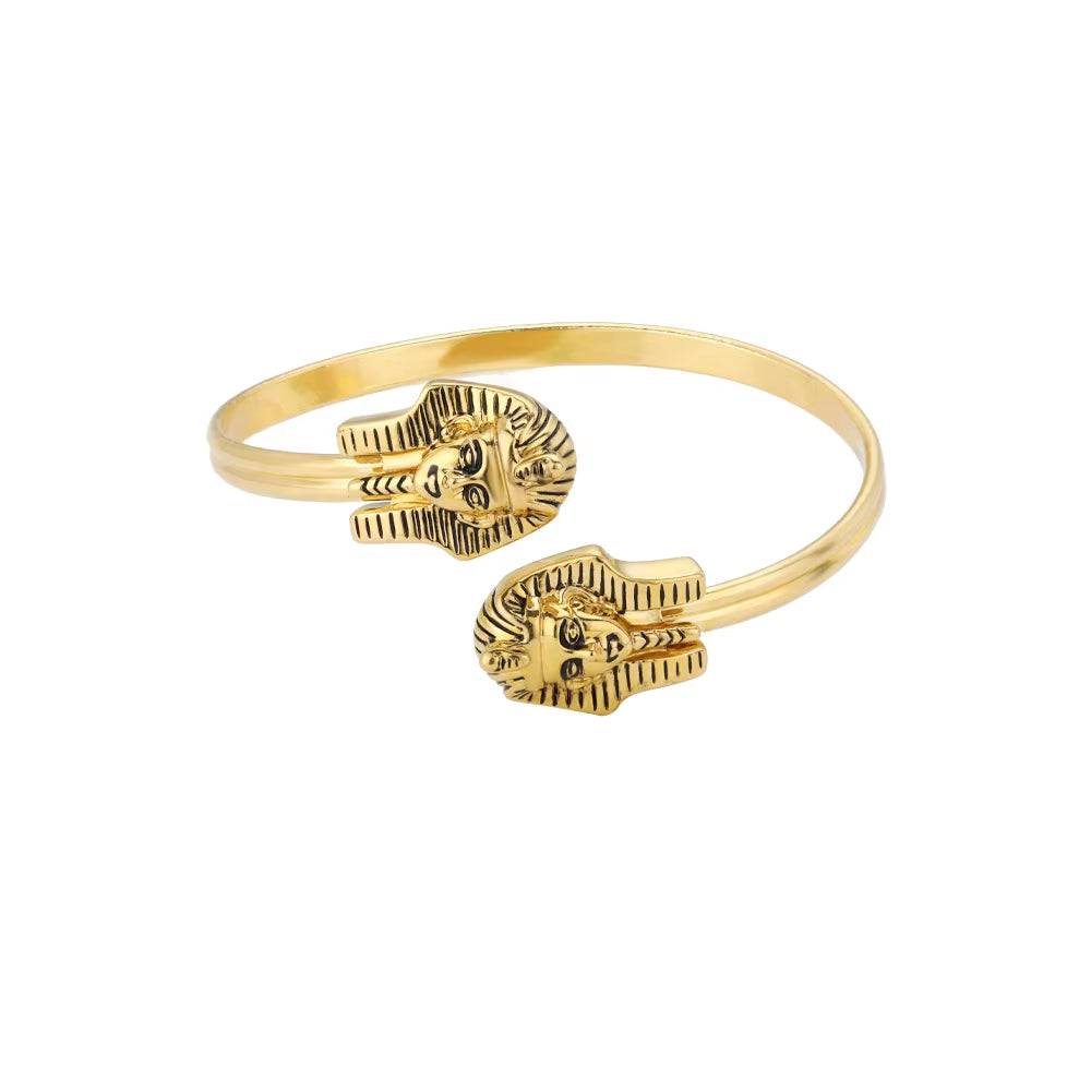 Nefertiti Cuff Bracelet Stainless Steel – Pharaoh’s Muse