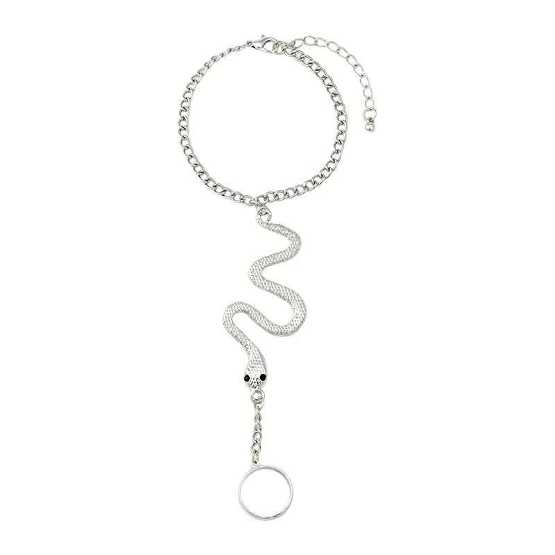 Exaggerated Gothic Snake Bracelet - Unique Animal Design for Women - Stylish Jewelry Gift for Any Occasion