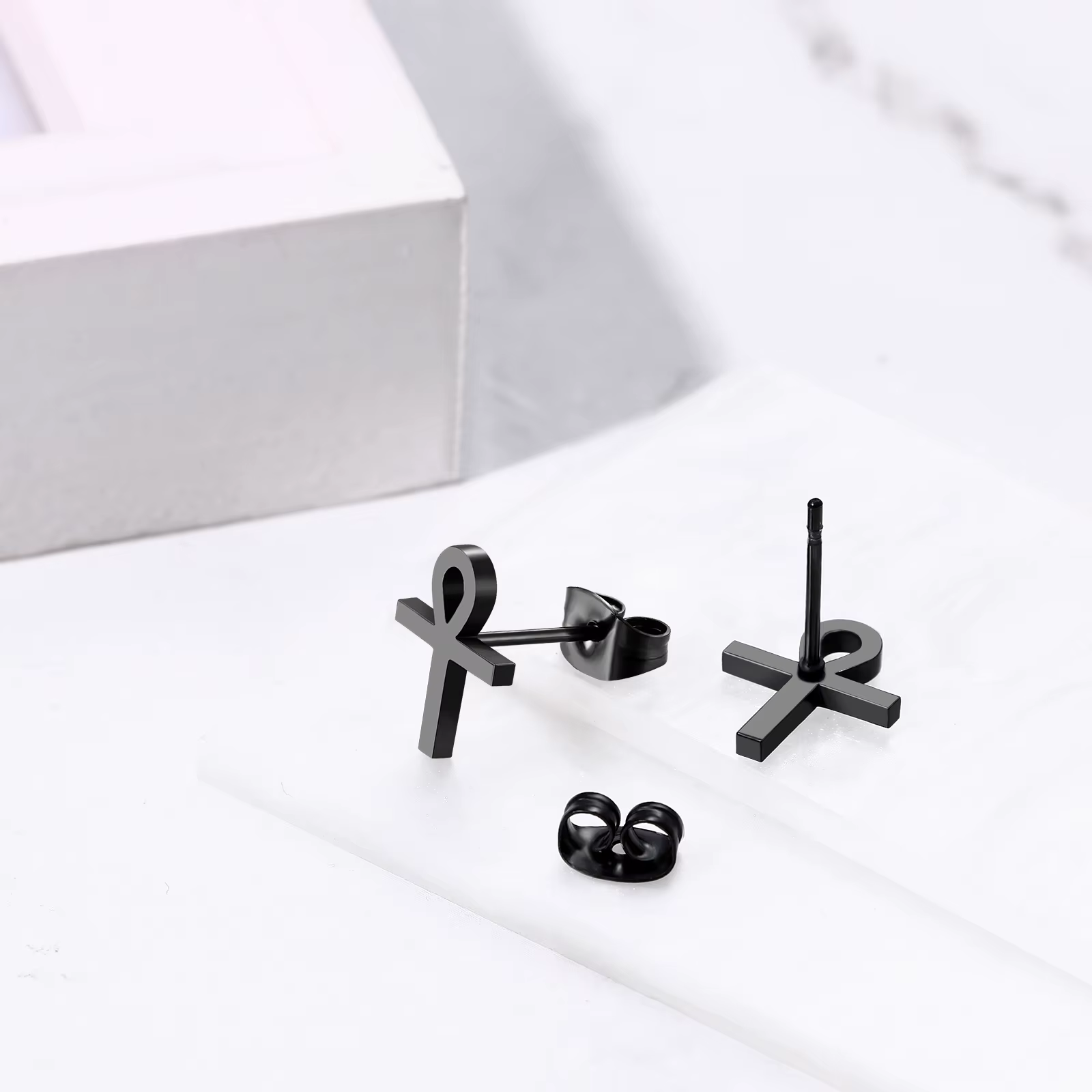 The Ankh Stud Set 6-Piece Stainless Steel Collection