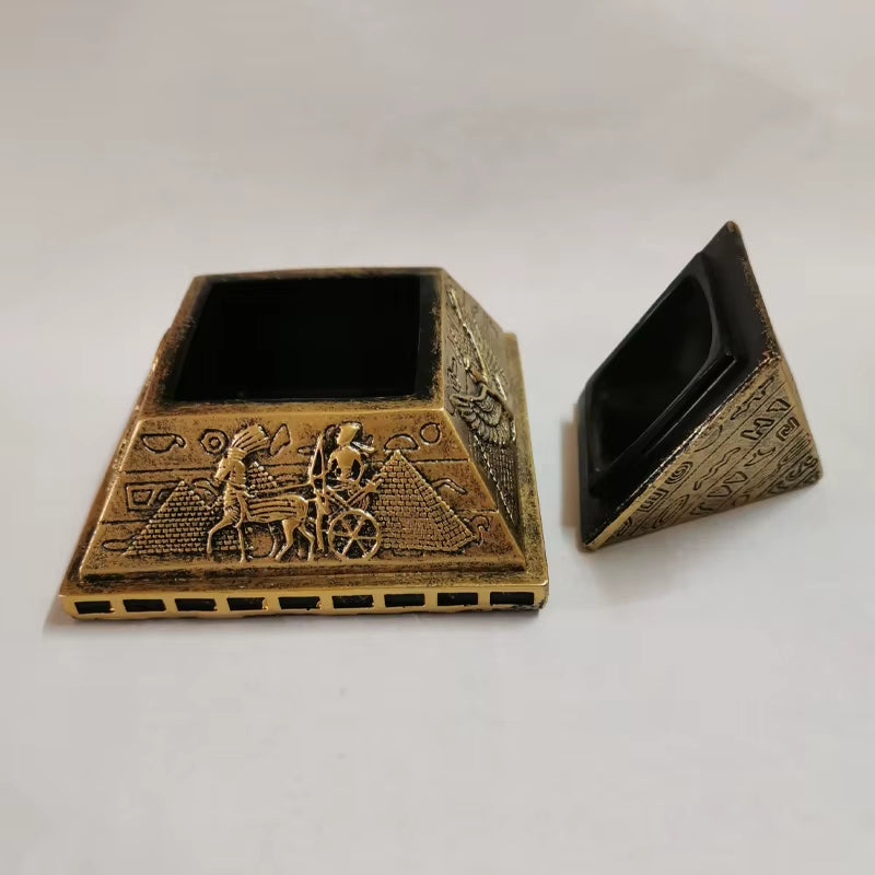 The Temple Relics Collection Pyramid • Obelisk • Isis Guardian Sculpture