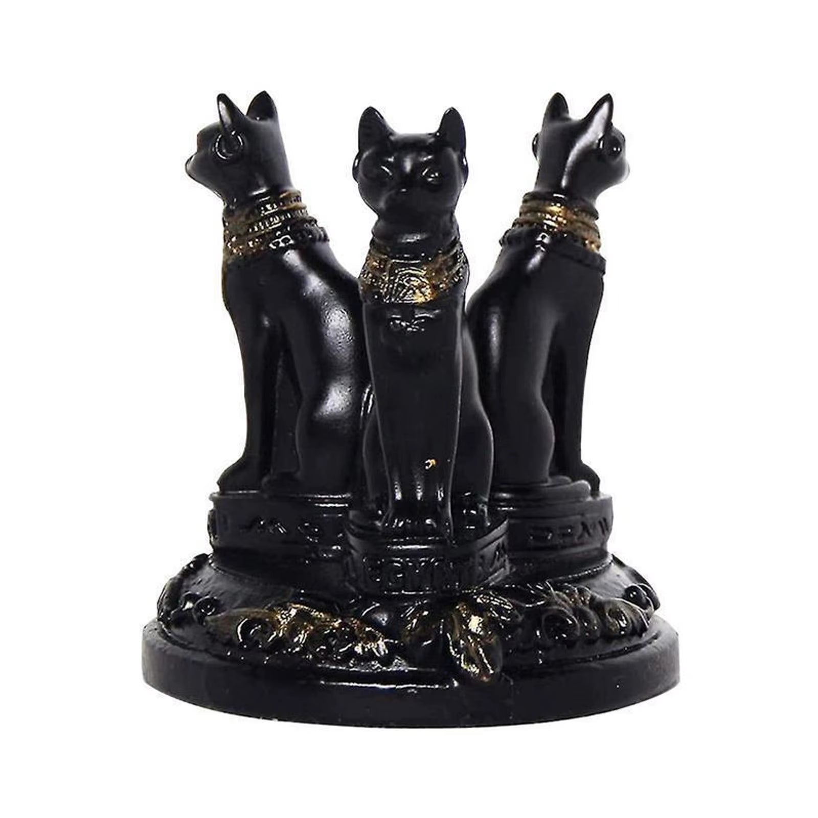 The Triple Guardian of Bastet Crystal Sphere Stand