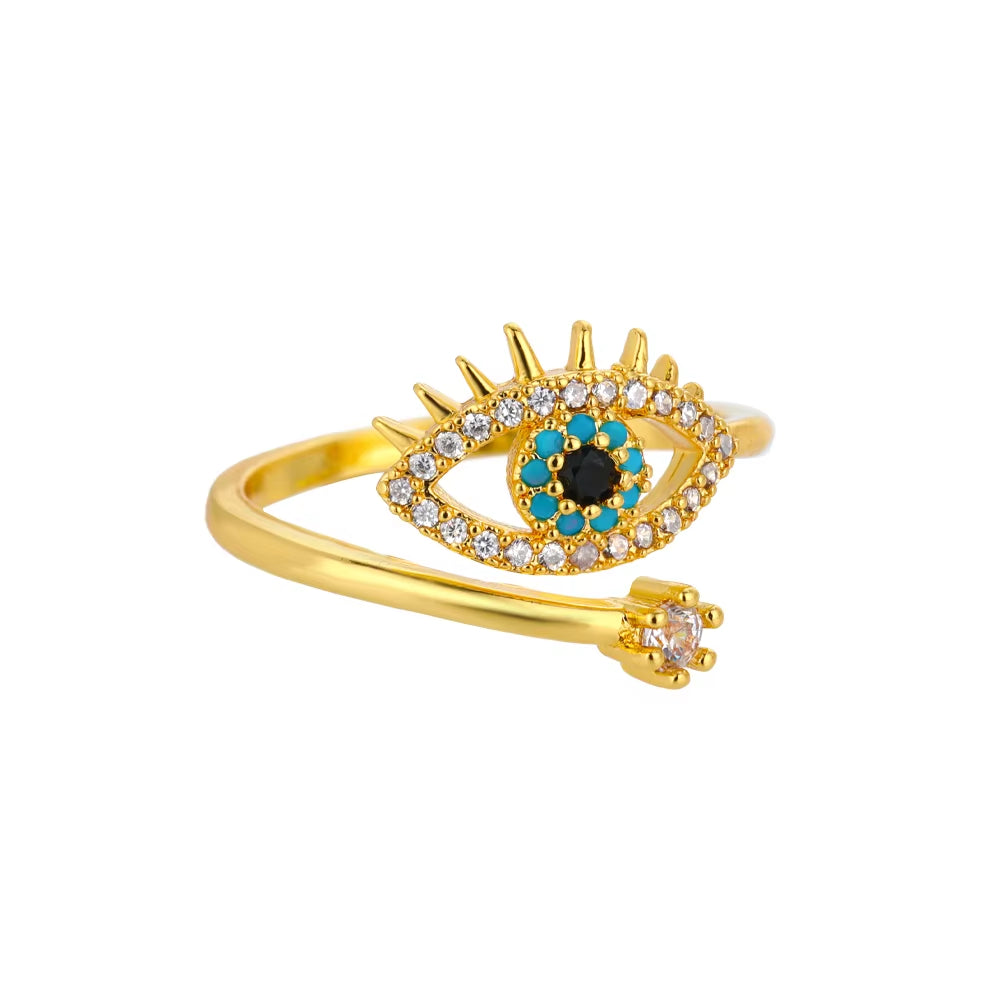 Gold-Tone Stainless Steel Adjustable Band (Unisex)