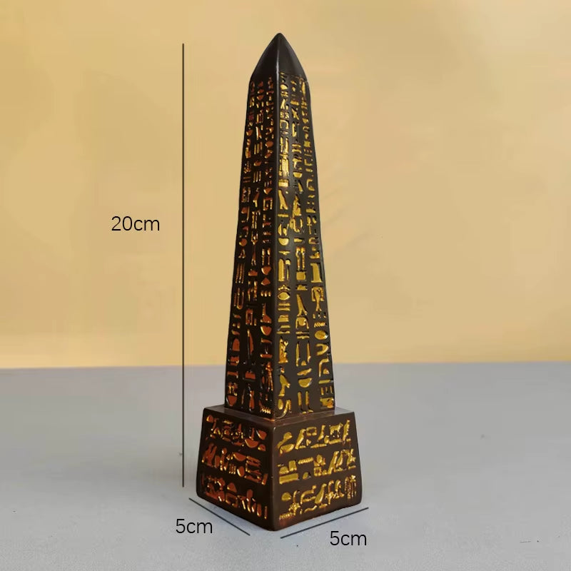 The Temple Relics Collection Pyramid • Obelisk • Isis Guardian Sculpture