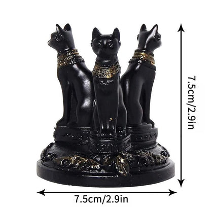 The Triple Guardian of Bastet Crystal Sphere Stand