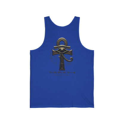 Egyptian Scarab &amp; Eye Tank Top — "This Is Your Awakening" Spiritual Graphic Tank