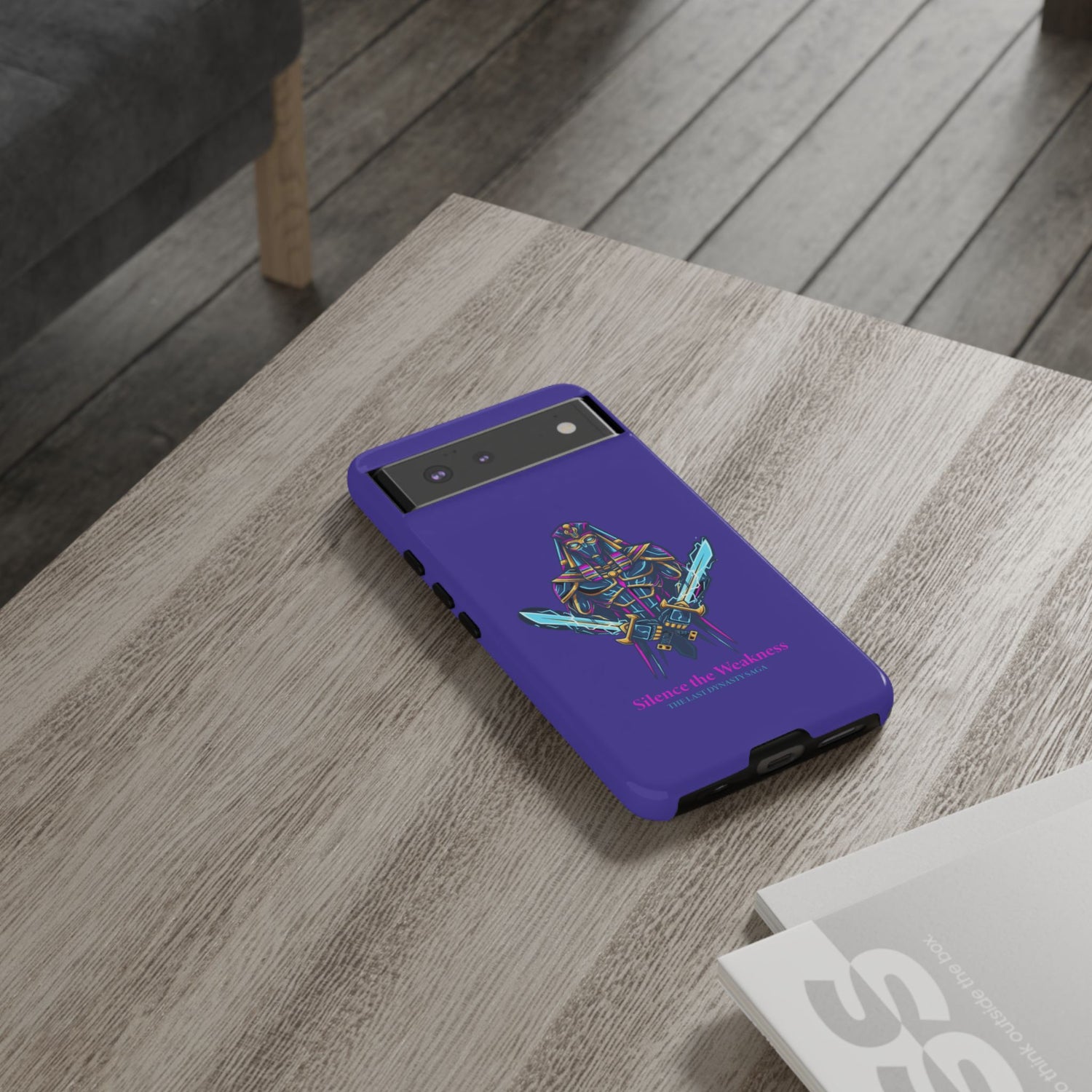 Phone Case — Neon Pharaoh Dual Swords "Silence the Weakness"