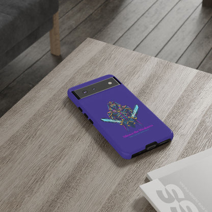 Phone Case — Neon Pharaoh Dual Swords "Silence the Weakness"