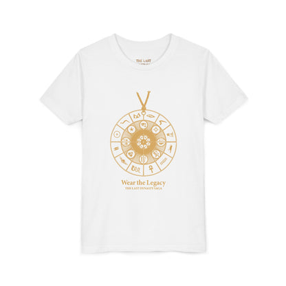 Youth Graphic Tee — THE SAGA Compass &amp; Abstract Hero&