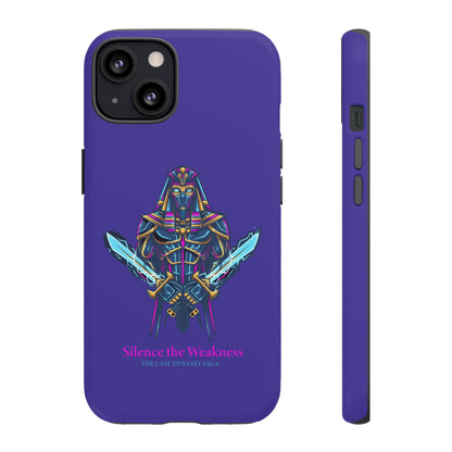 Phone Case — Neon Pharaoh Dual Swords "Silence the Weakness"