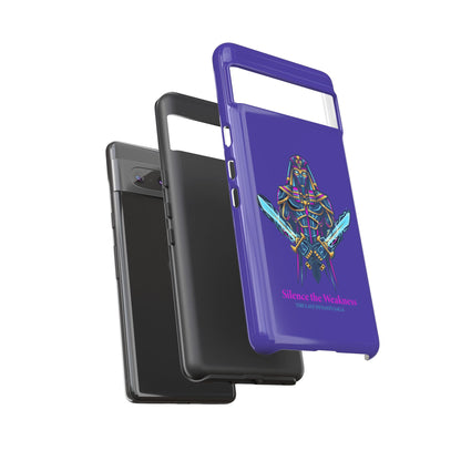 Phone Case — Neon Pharaoh Dual Swords "Silence the Weakness"