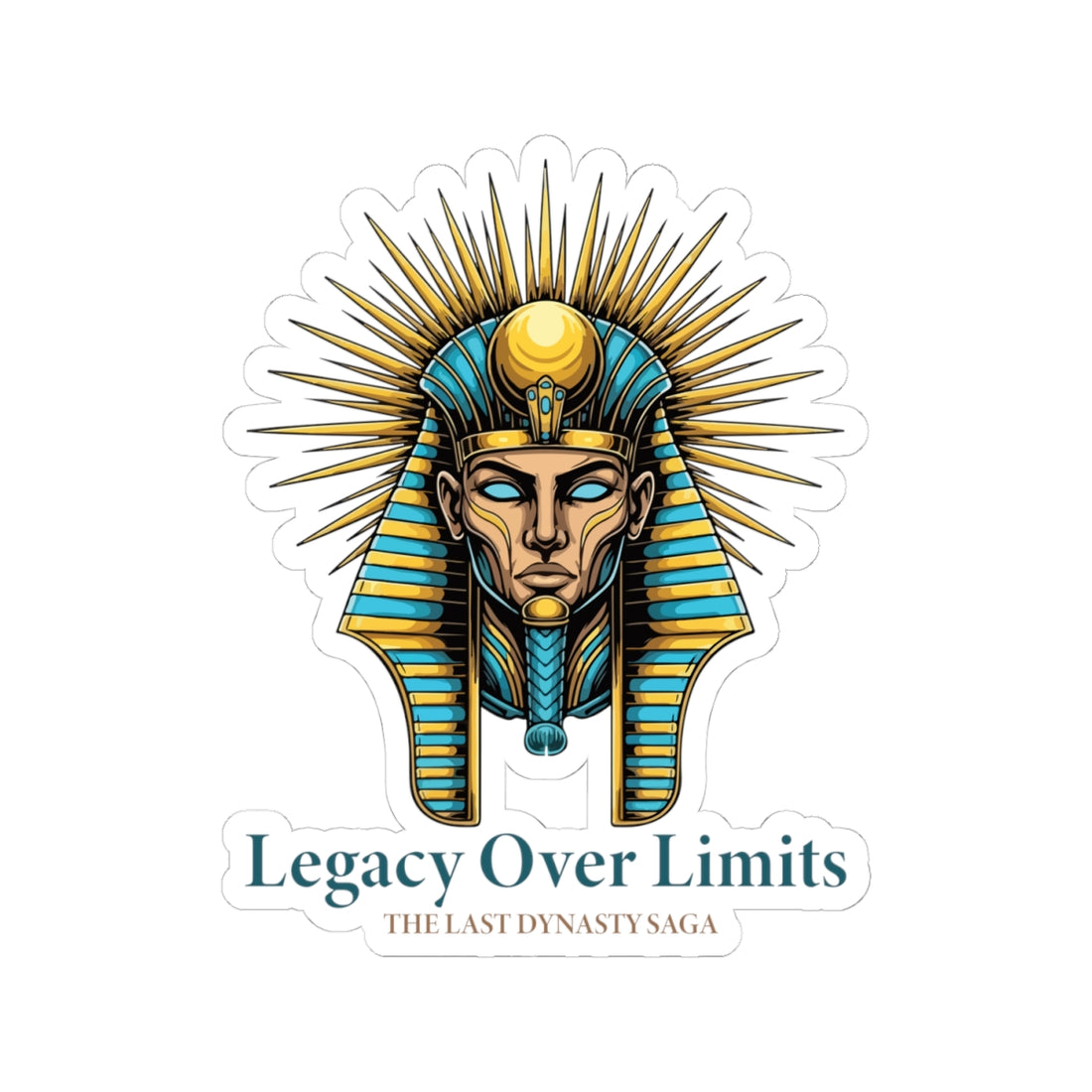 Copy of The Last Dynasty Saga Sticker — Minimalist Retro Game Logo Kiss-Cut Sticker