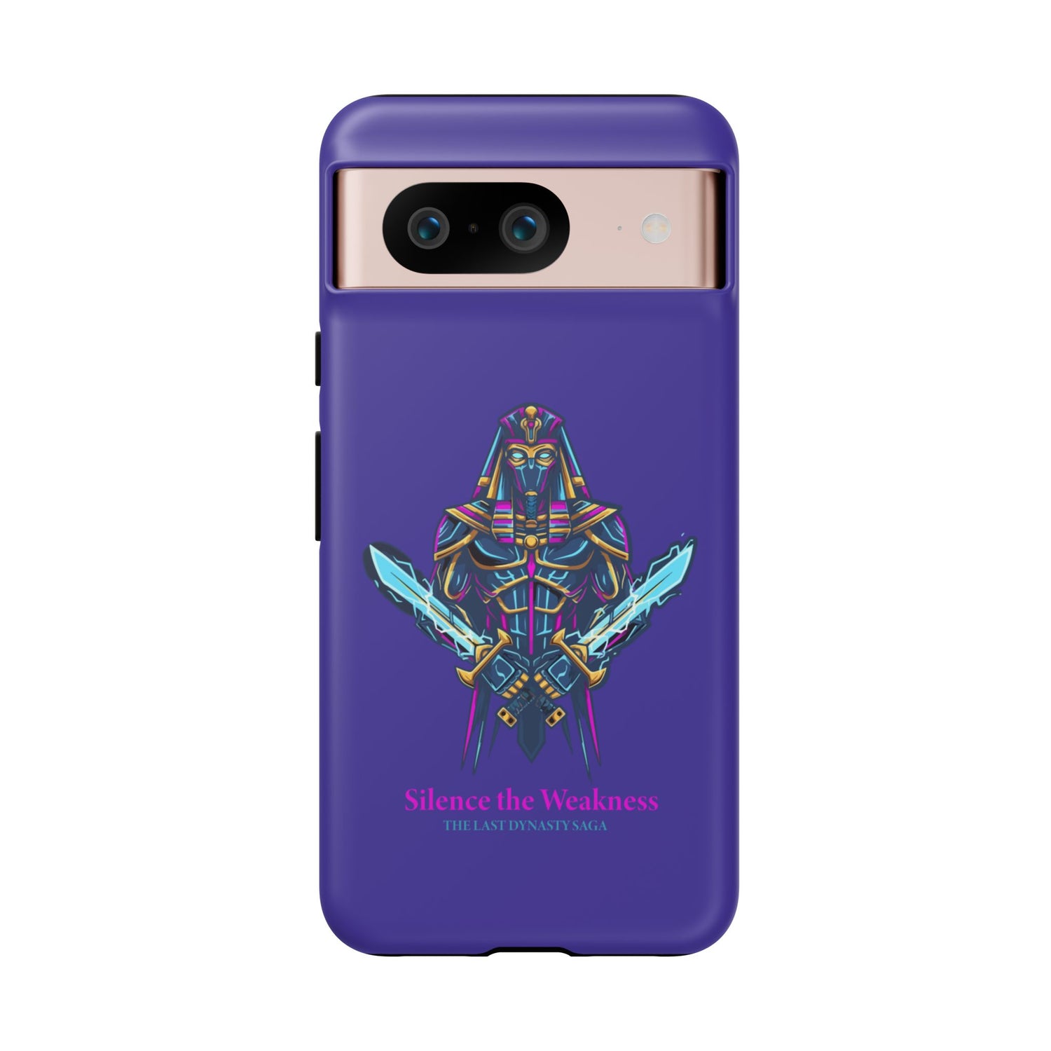 Phone Case — Neon Pharaoh Dual Swords "Silence the Weakness"