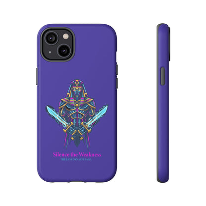 Phone Case — Neon Pharaoh Dual Swords "Silence the Weakness"