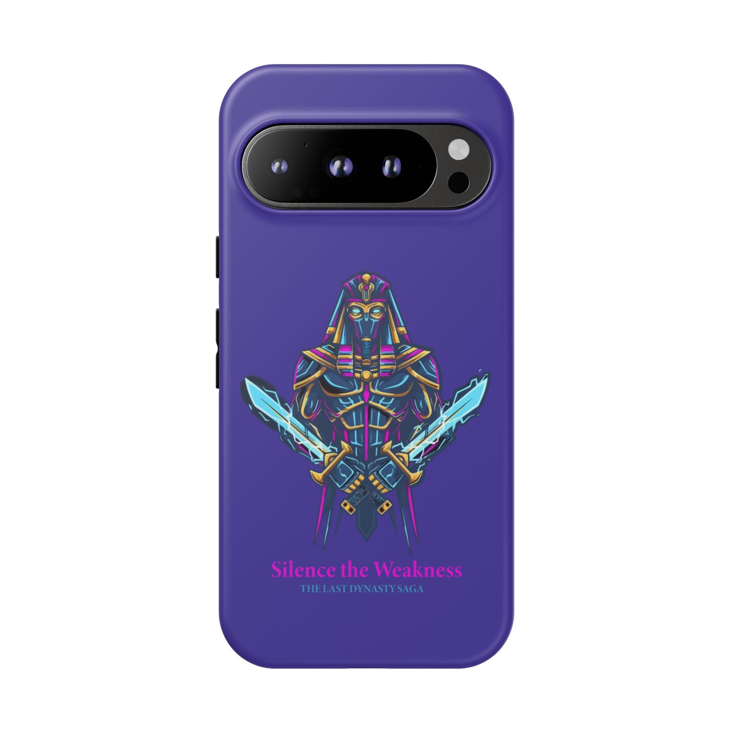 Phone Case — Neon Pharaoh Dual Swords "Silence the Weakness"