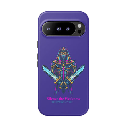 Phone Case — Neon Pharaoh Dual Swords "Silence the Weakness"