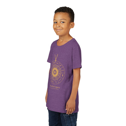 Youth Graphic Tee — THE SAGA Compass &amp; Abstract Hero&
