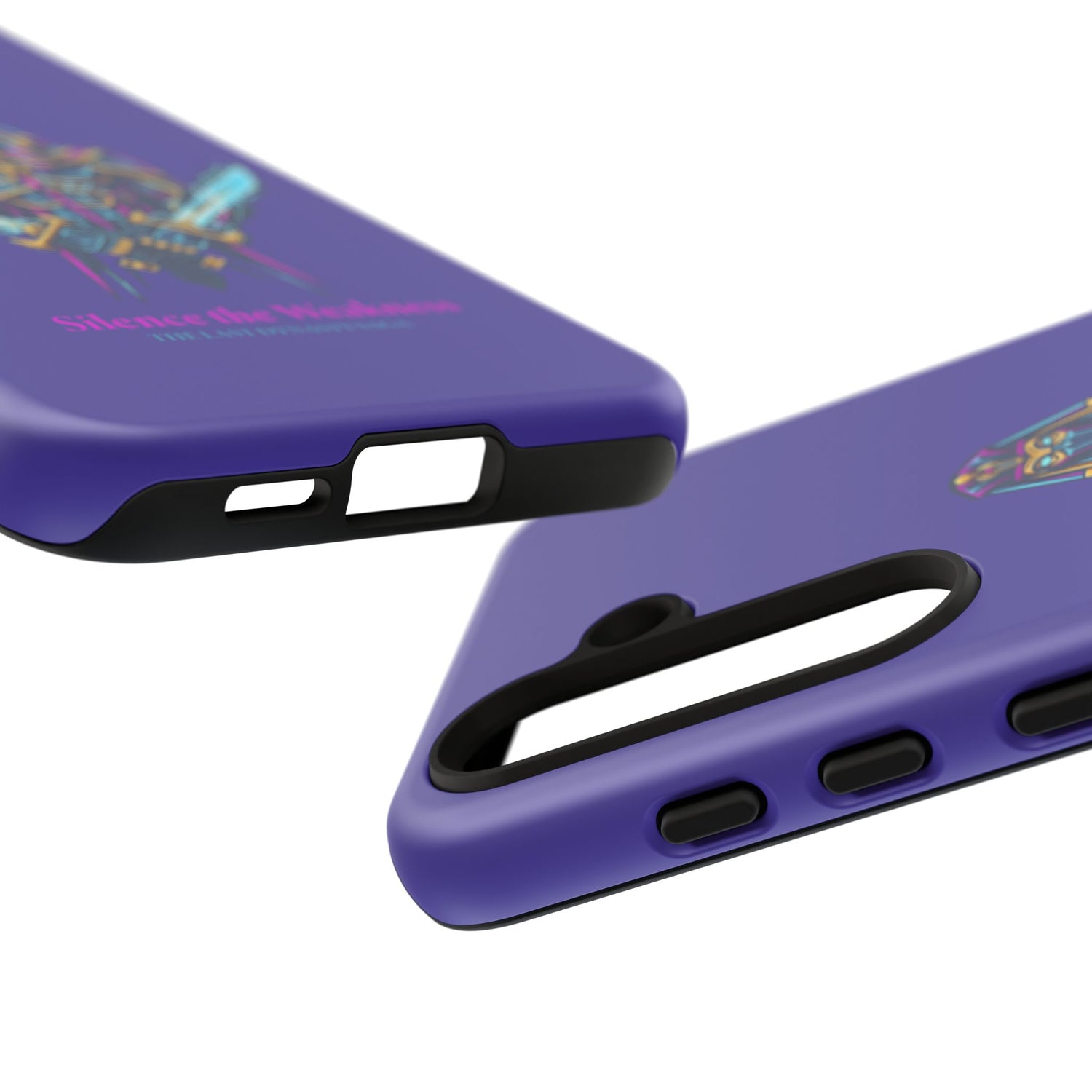 Phone Case — Neon Pharaoh Dual Swords "Silence the Weakness"