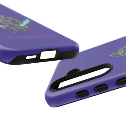 Phone Case — Neon Pharaoh Dual Swords "Silence the Weakness"
