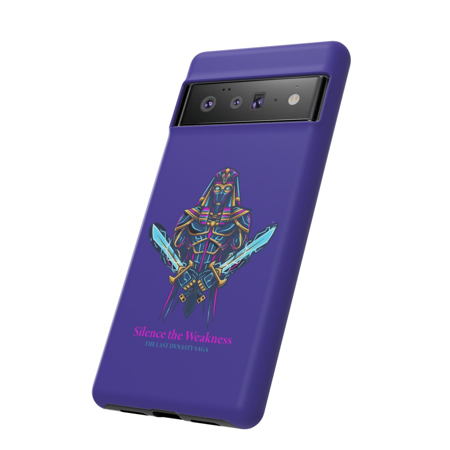 Phone Case — Neon Pharaoh Dual Swords "Silence the Weakness"