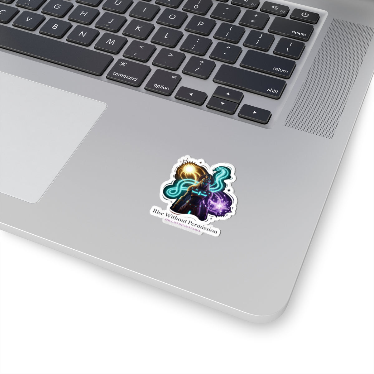 Last Dynasty Saga Sticker — Minimalist Retro Game Logo Kiss-Cut Sticker