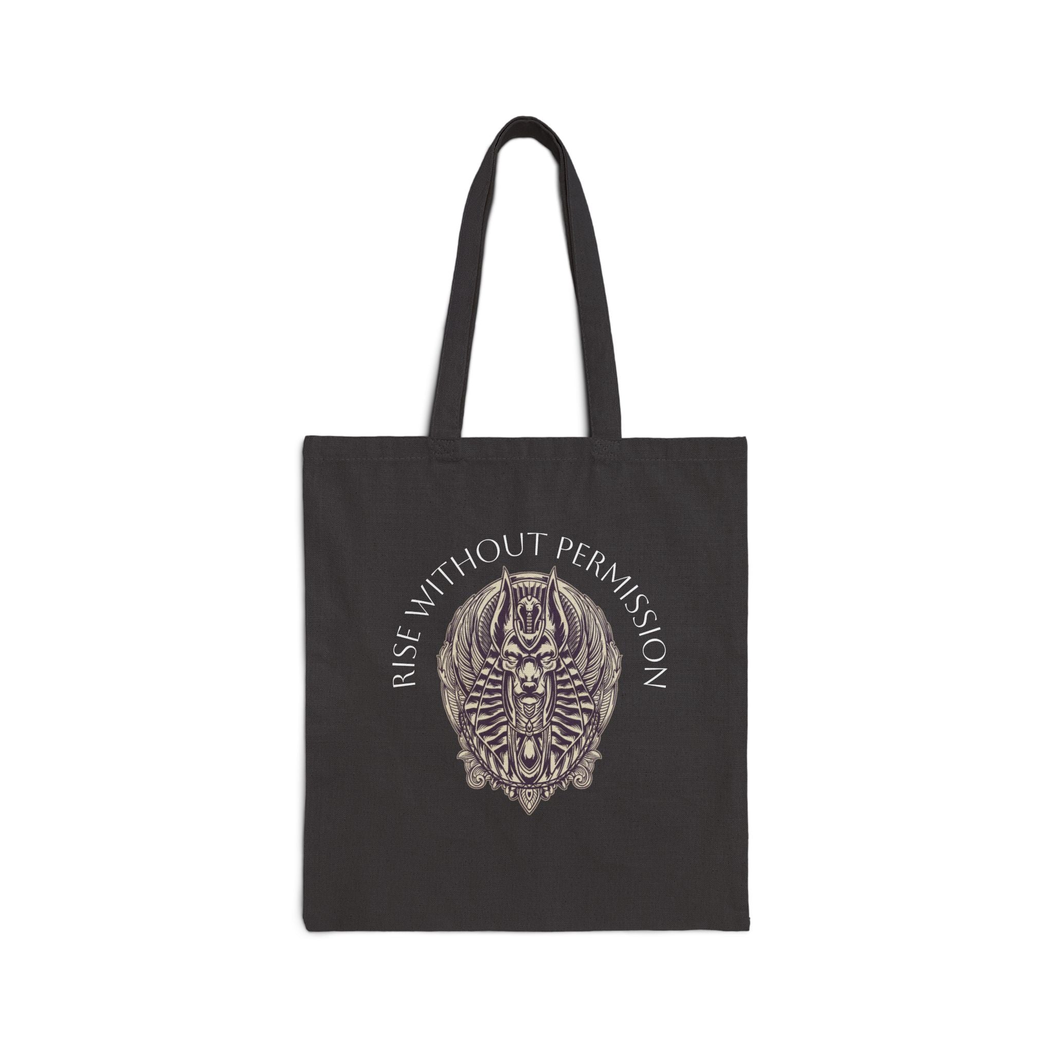 Canvas Tote Bag — Geometric Musical Horse &amp; Intricate Mandala Horse Art