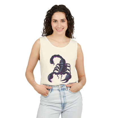 Scorpion Graphic Tank Top — Dark Cosmic Scorpion Art