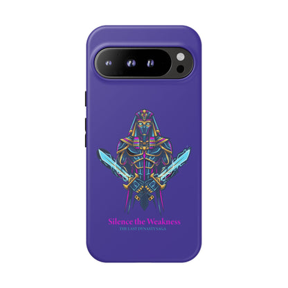 Phone Case — Neon Pharaoh Dual Swords "Silence the Weakness"
