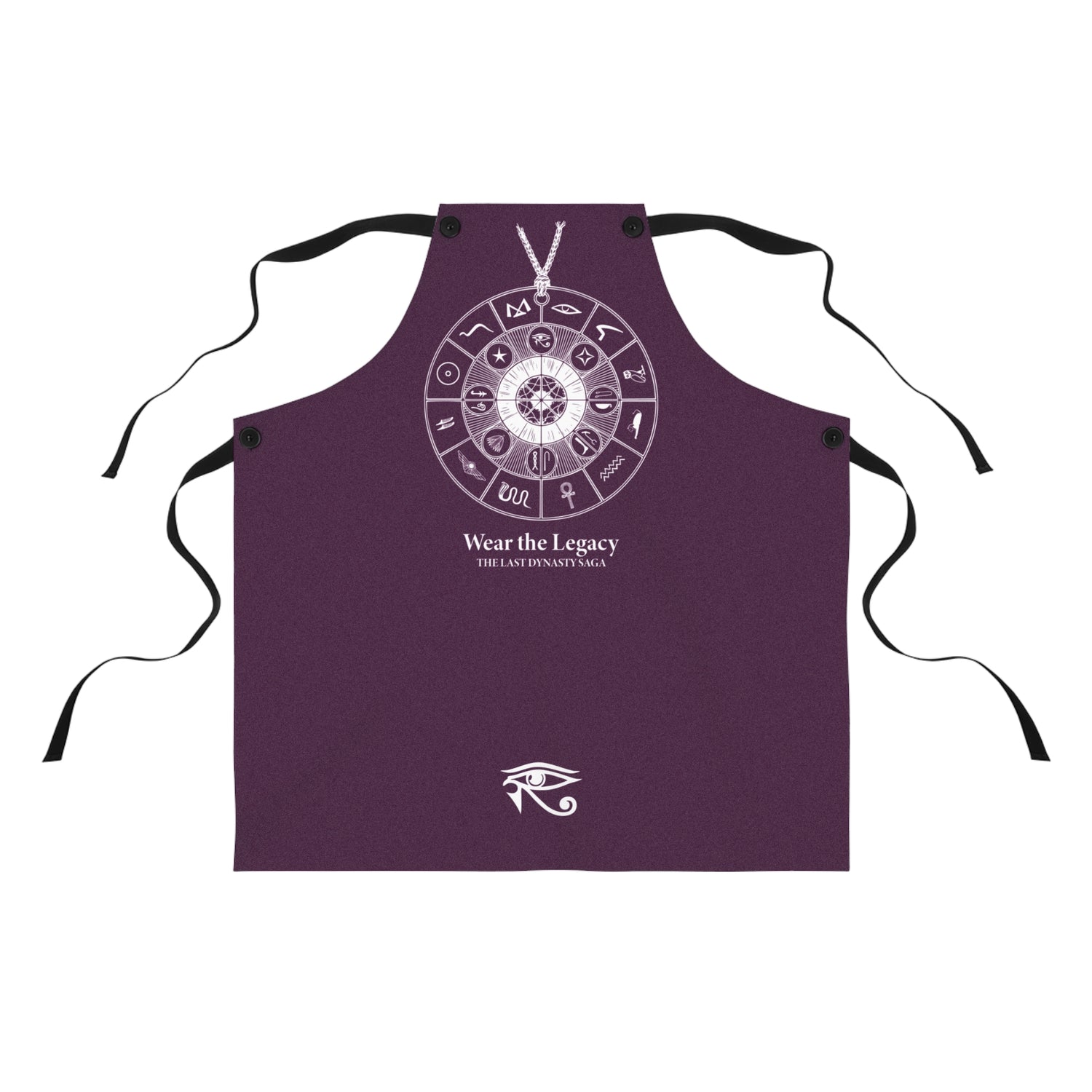 THE SAGA Compass Wheel Apron — "Wear the Legacy" SIGIL Kitchen Apron