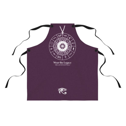 THE SAGA Compass Wheel Apron — "Wear the Legacy" SIGIL Kitchen Apron