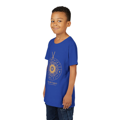 Youth Graphic Tee — THE SAGA Compass &amp; Abstract Hero&