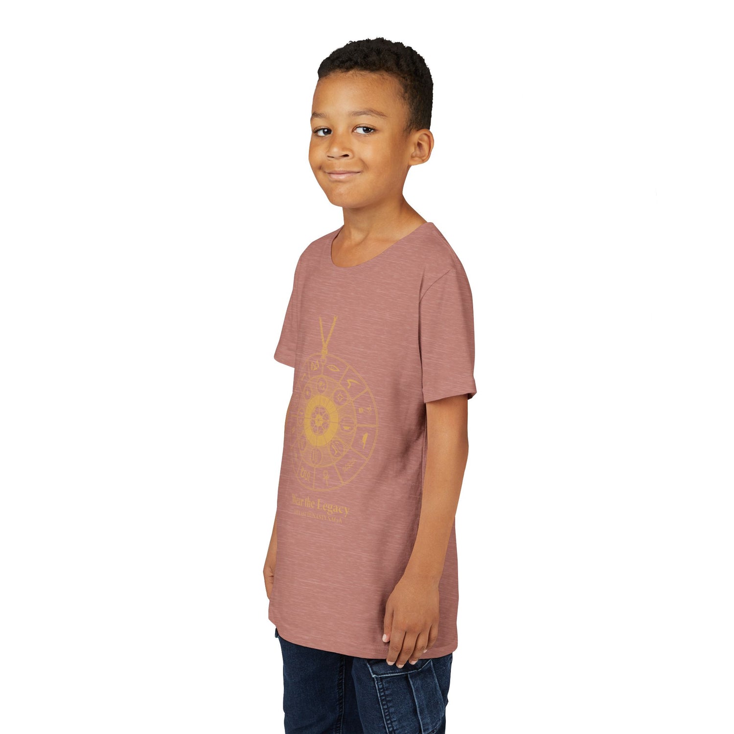 Youth Graphic Tee — THE SAGA Compass &amp; Abstract Hero&