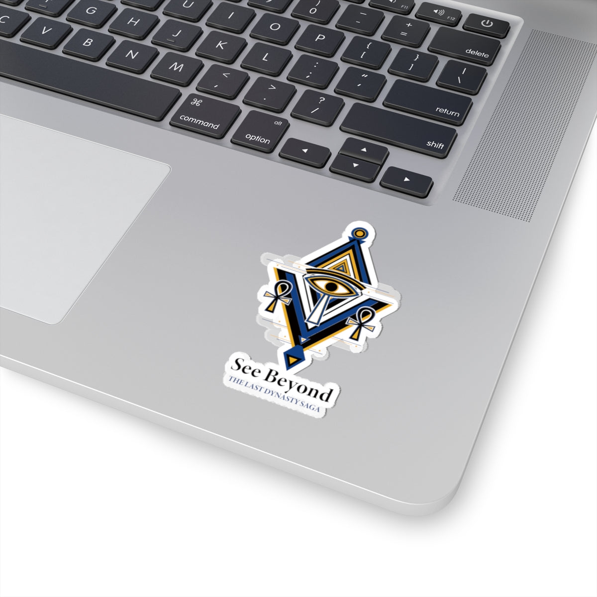 Last Dynasty Saga Sticker — Minimalist Retro Game Logo Kiss-Cut Sticker
