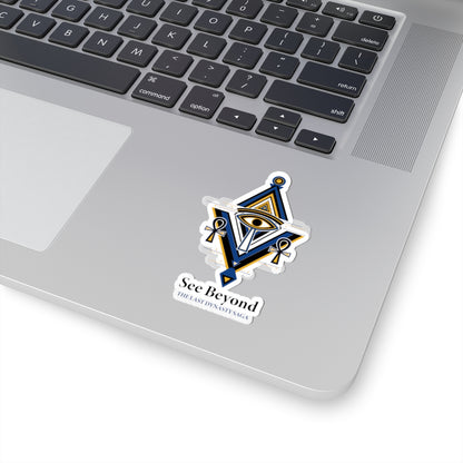 Last Dynasty Saga Sticker — Minimalist Retro Game Logo Kiss-Cut Sticker