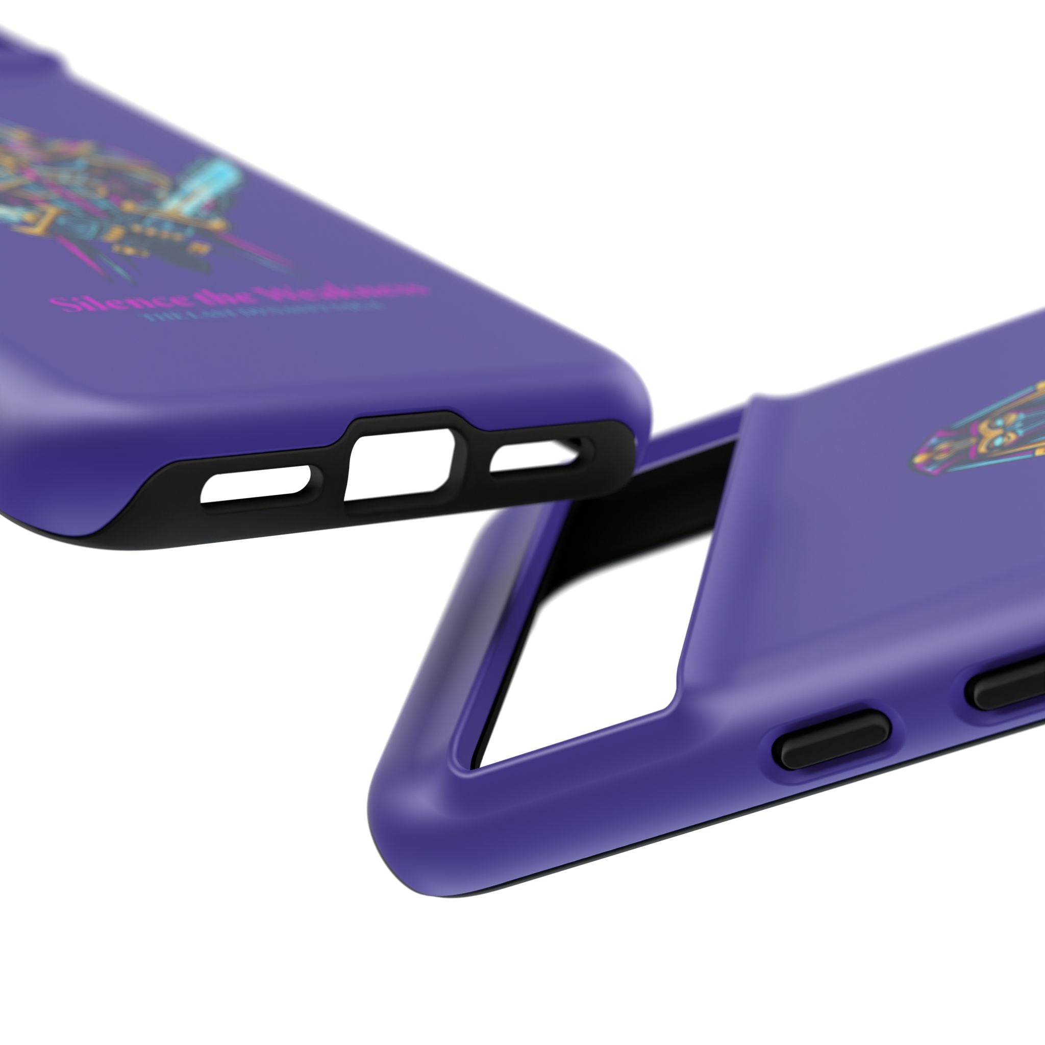 Phone Case — Neon Pharaoh Dual Swords "Silence the Weakness"