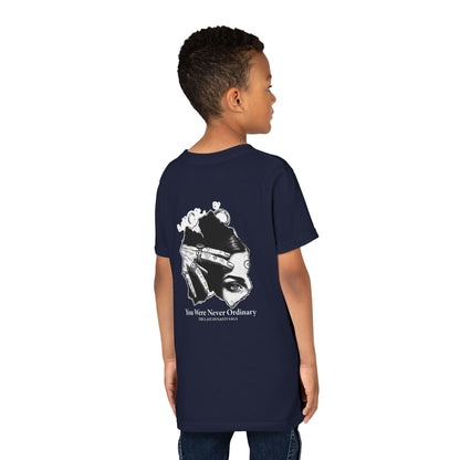 Youth Graphic Tee — THE SAGA Compass &amp; Abstract Hero&